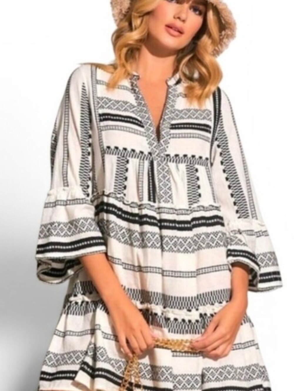 ELAN Cotton Babydoll Dress Or Coverup